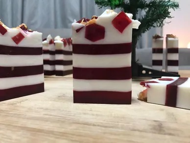 Candy Cane Soap