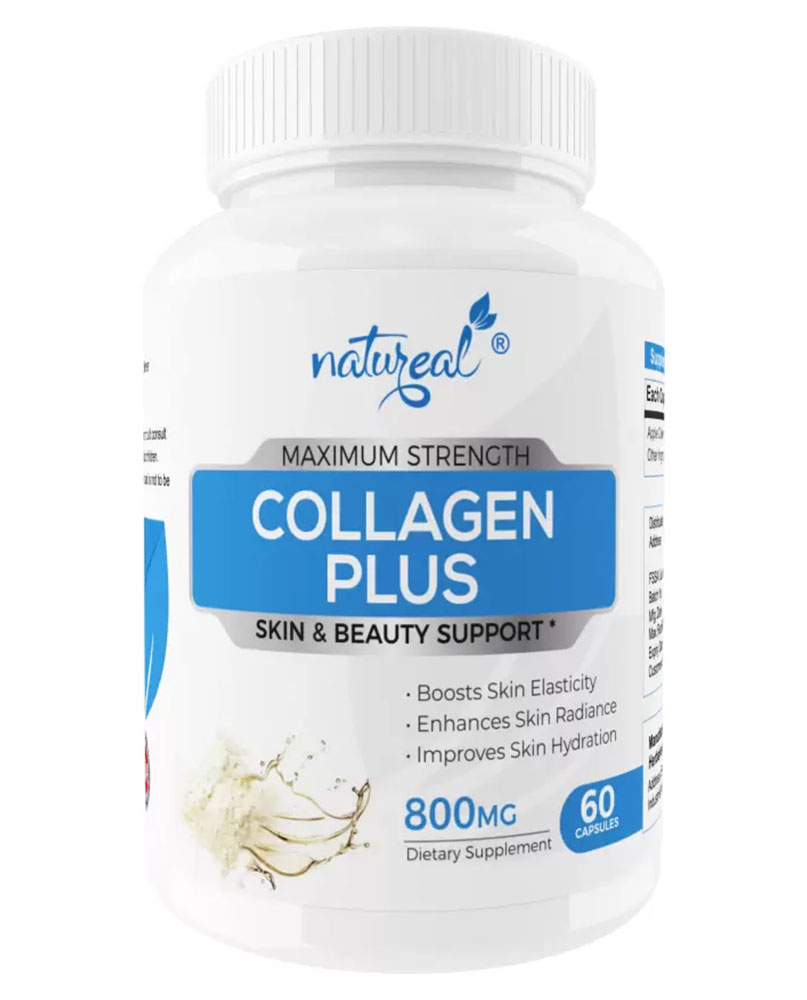 Natureal Collagen Extract 800 mg Capsules for Skin Repair & Regeneration