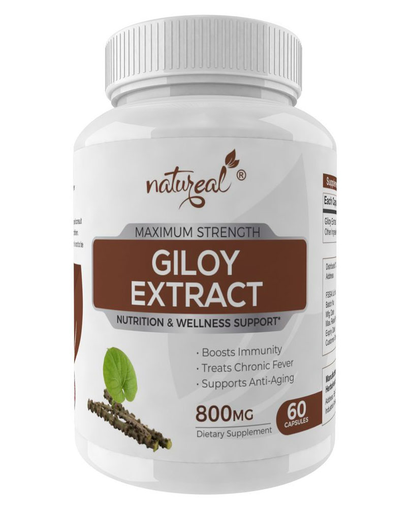 Natureal Giloy Extract Capsules for Stress & Anxiety & for Overall Wellness