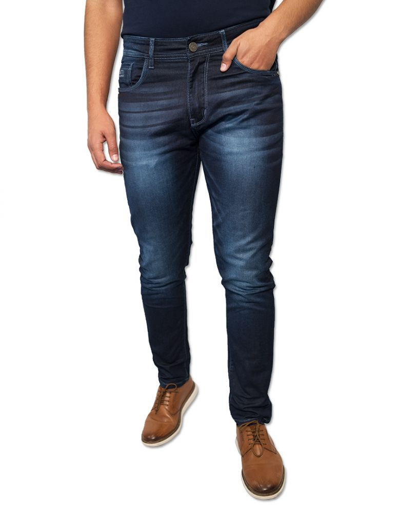 Agatti Jeans Cotton Elastane Dobby Indigo Dark