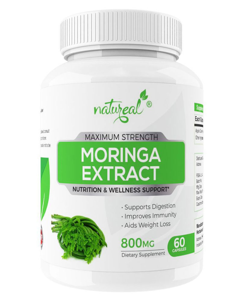 Natureal Moringa Extract Capsules for Immunity & Weight Management