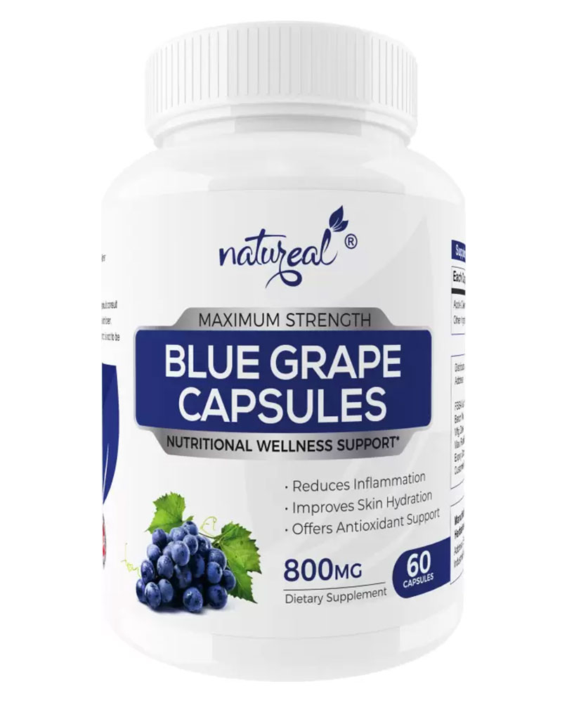Natureal Blue Grape Extract Capsules for Overall Wellness & Healthy Skin