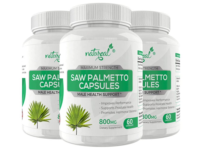 Natureal Saw Palmetto Extract 800 mg Capsules for Healthy Prostate
