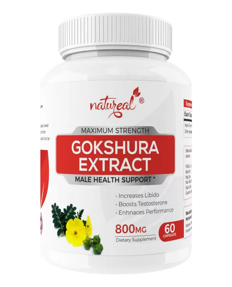 Natureal Gokshura Pure Extract 800 mg Capsules