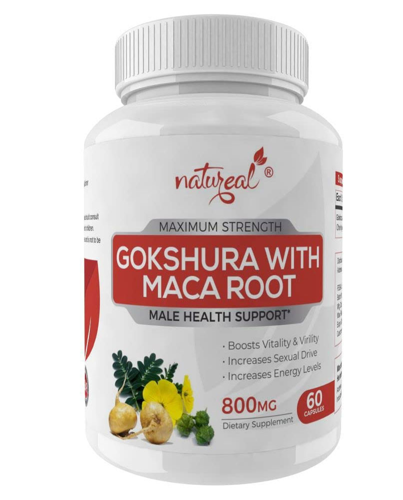 Natureal Gokshura with Maca Root Extract 800 mg Capsules