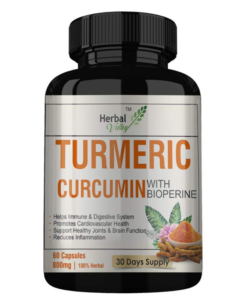 HerbalValley Turmeric Curcumin with Bioperine | Anti-Inflammatory | Antioxidant