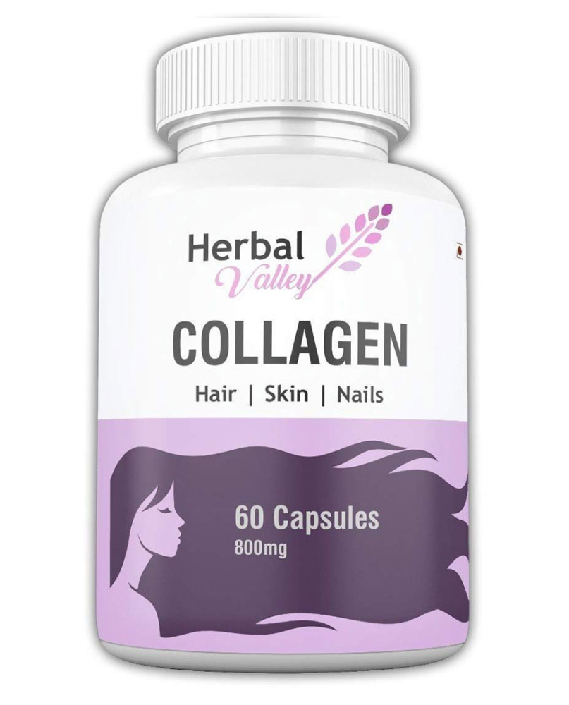 HerbalValley Collagen Supplement for Healthy Hair ,Nails , Skin For Women's Pack of 1