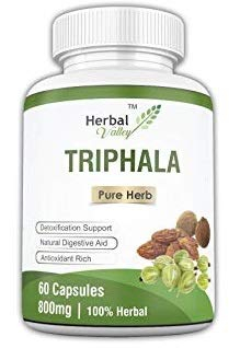 HerbalValley Triphala | Bowel wellness | Herbal Supplement | 60 Capsules Pack of 1