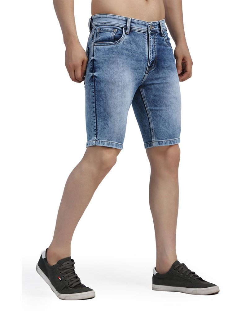 Stylox Men's Denim Slim Fit Shorts 5160 - 9392