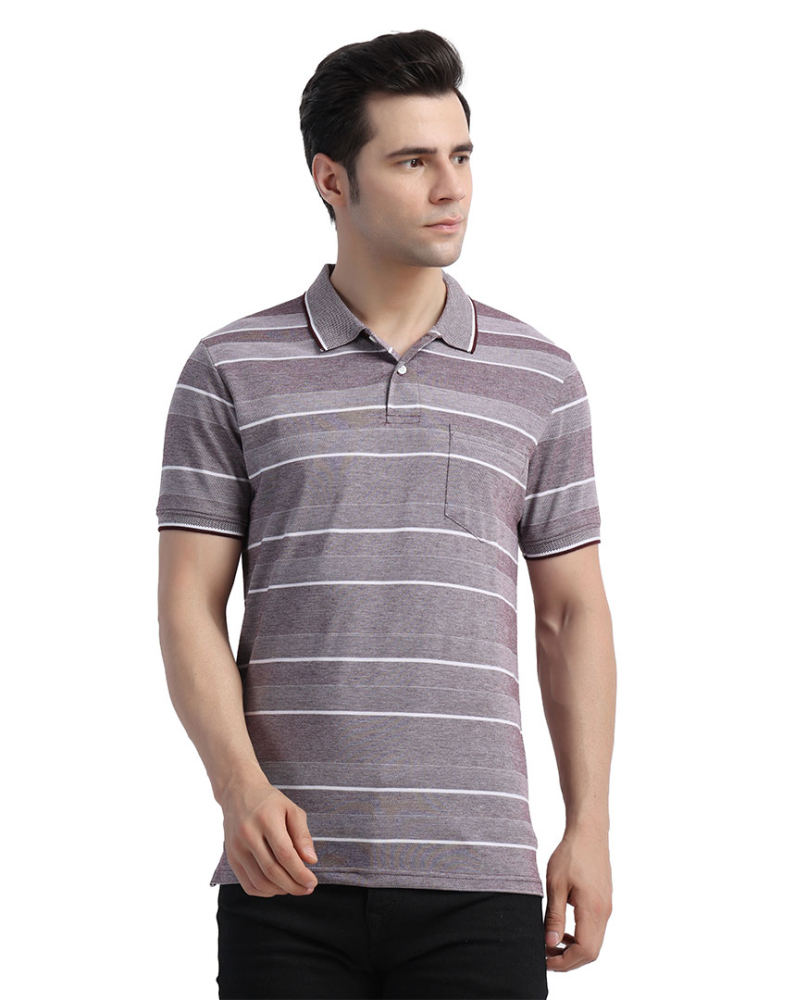 Stylox Men Polo Collar Slim Fit T-shirt 70121