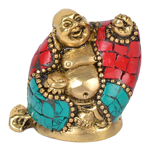 A laughing buddha for Wealth and Happiness Success Good luck and money as Fengshui / Feng Shui items (3 cm x 4 cm x 5 cm)