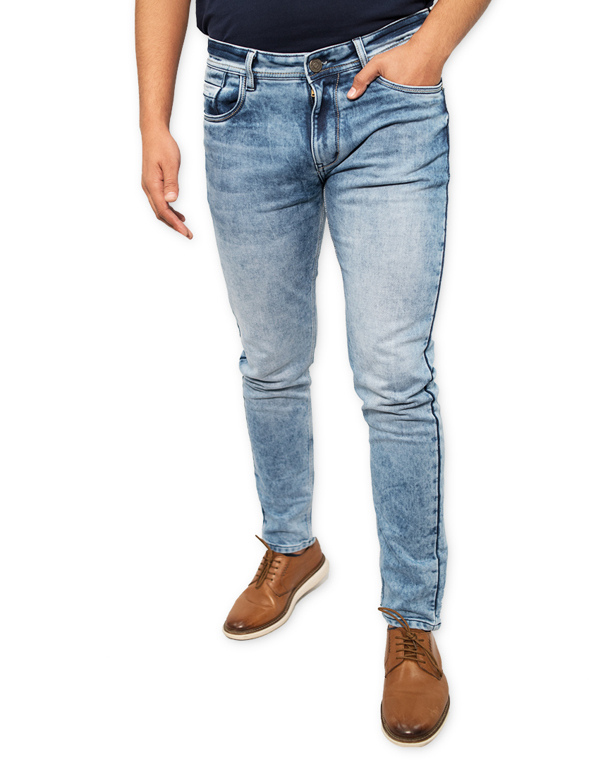 Agatti Jeans Cotton Elastane Knitted Indigo Light